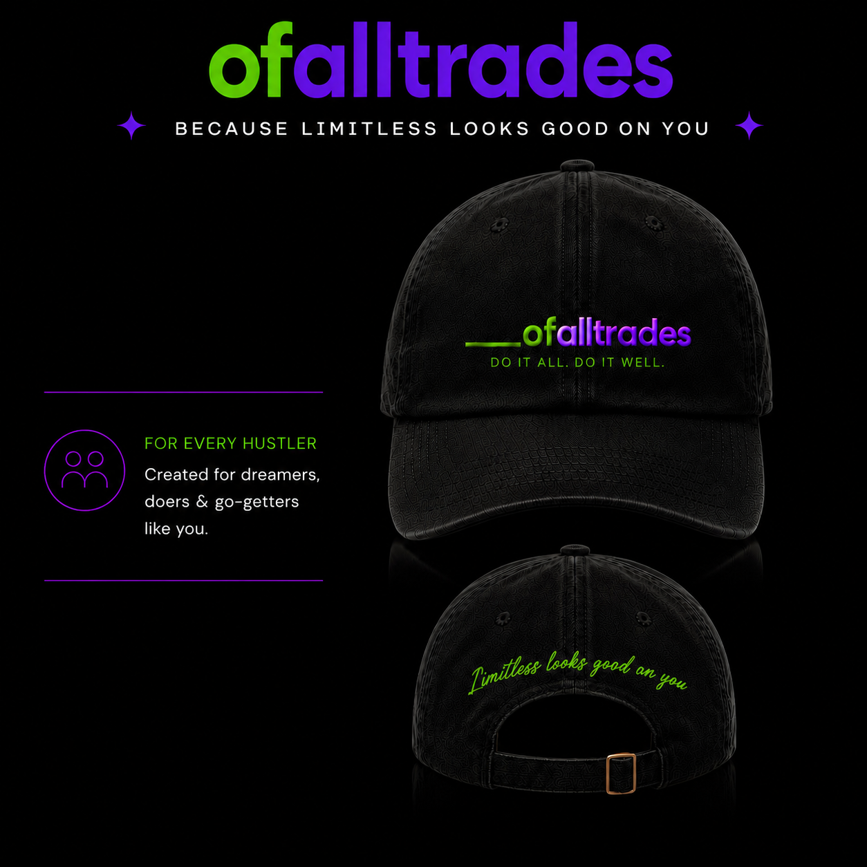 Custom ___ofalltrades Dad Hat